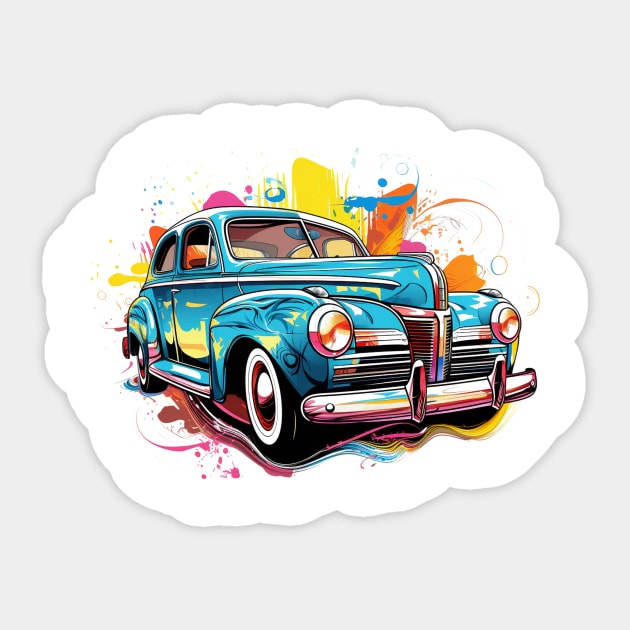 classic car Sticker by gblackid